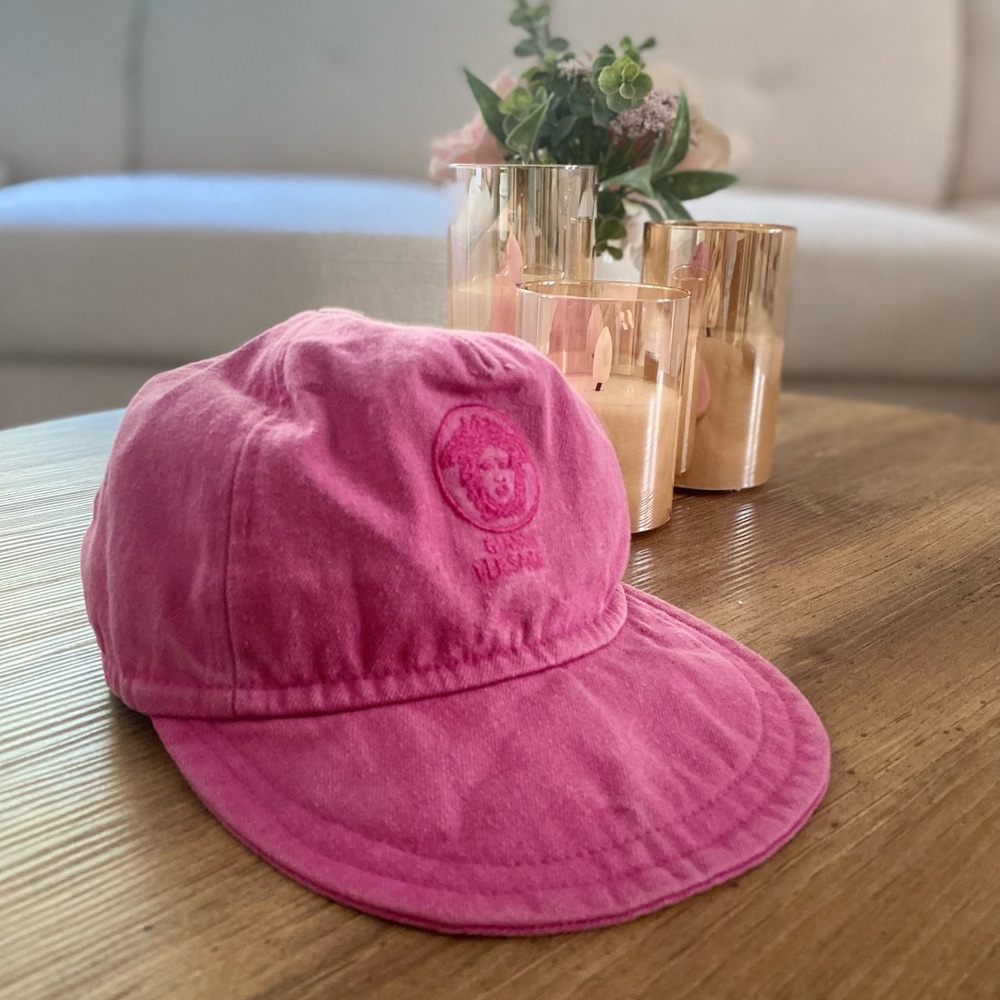 Gianni Versace Pink Embroidered Women’s Hat